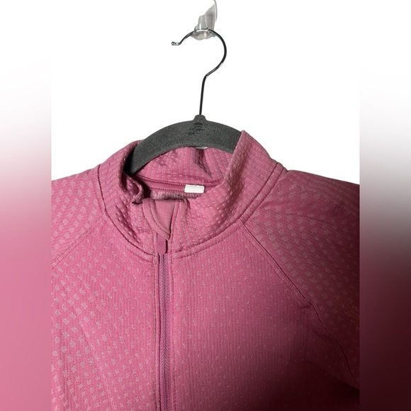 Lululemon Rest Less Cropped Half-Zip Long Sleeve Pink Size 4 - Picture 4 of 8